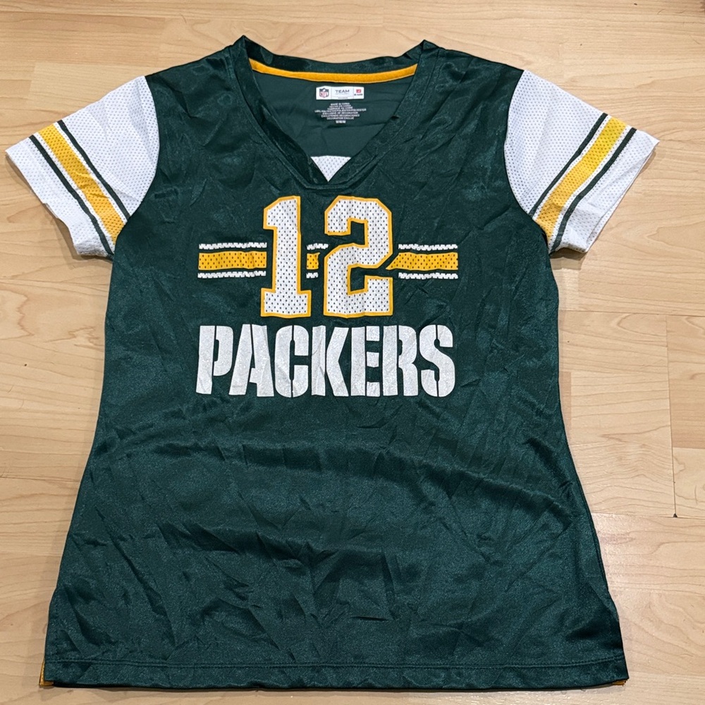 Sparkly Green Bay Packers Rodgers Jersey